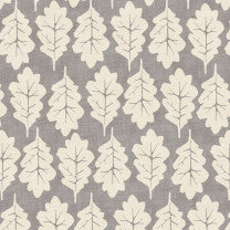 Oak Leaf Pewter Fabric by the Metre